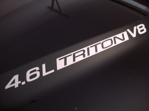 4.6L Triton V8 (pair) Hood decals sticker emblem Ford F150 F250
