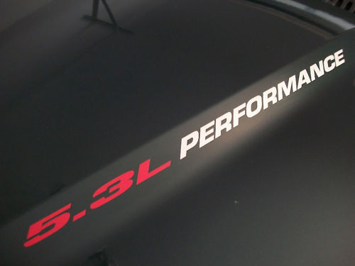 5.3L Performance Hood Vinyl Decal Kit for Chevy Silverado GMC Sierra 