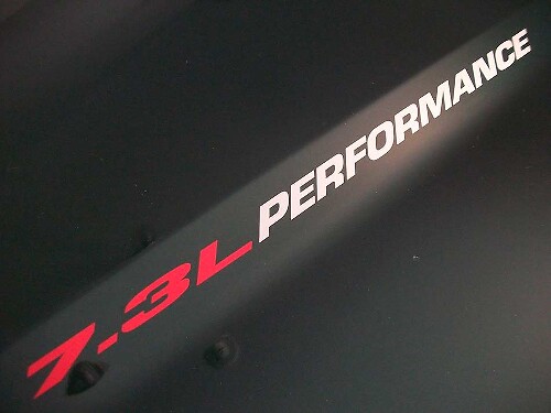 7.3L Performance Hood Vinyl Decals for Musclecar F-250/350 Powerstroke Diesel 1998-2003