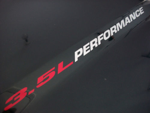 3.5L PERFORMANCE Hood decals Ford F150 Ecoboost Twin Turbo 2010 - 2020