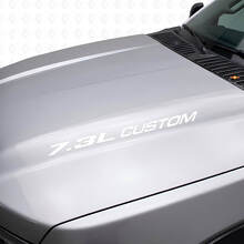 New 7.3L POWERSTROKE Hood sticker emblem style decal Musclecar F250 F350 Turbo Diesel_5