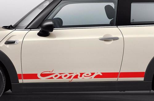 Mini Cooper S F56 2014-2016 - Seitenstreifengrafiken Porsche Carrera RS style-1