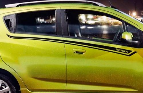 Chevrolet Spark side stripe graphics decal door line decal