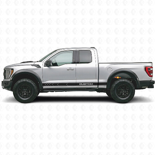 Custom Side Outline Stripes Vinyl Decal Kit for Musclecar truck