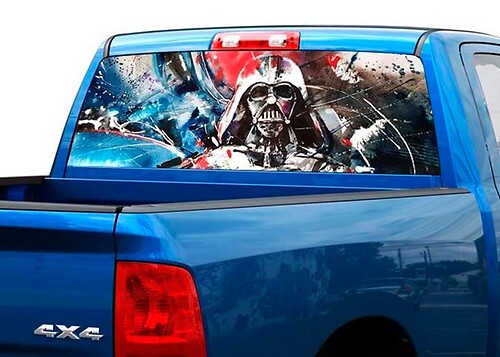 Darth vader art Rear Window Decal Sticker Pick-up Truck SUV Car
