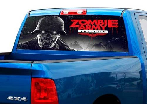 Zombie Army Rear Window Decal Sticker Pick-up Truck SUV Car
