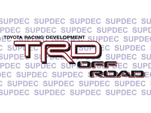 TRD Off Road Tacoma Tundra Quarter Panel Decals Stickers Off Roa