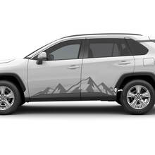 Mountains Rocker Panel Side Doors Decal Sticker for Toyota Rav4 Rav 4 3