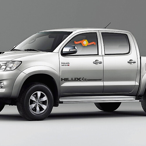 Mountain Side Outline Stripes Vinyl Decal Kit for Toyota Hilux