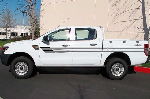 Tapered Side Stripes Vinyl Decal Graphic for Ford Ranger 2012-2020