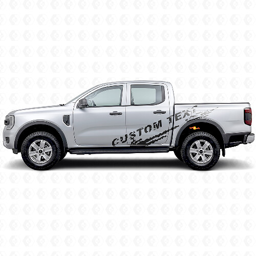 Mud Splash Custom Lettering Side Vinyl Decals Kit for Musclecar Ranger