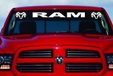 Dodge Ram Windshield decal w logos  44x4 ram, SRT8, hemi, SRT10, srt10