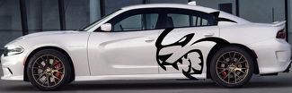 HUGE Dodge Decal Graphic Vinyl CHARGER MOPAR SRT LOGO HEMI 392 Hellcat hell cat