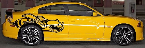 Super Bee Side Vinyl Decal Kit for Dodge Charger 2013-2014