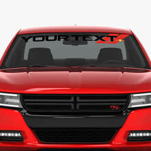 Custom Text Vehicle Windshield Sticker Logo Vinyl Decals Graphics For Dodge 2