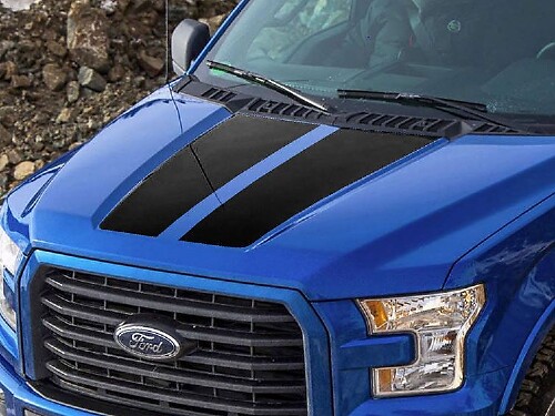 Hood Graphics Stripe Decal Sticker 4 for Ford F-150 2015-2016