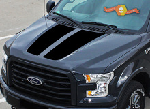 Hood Graphics Stripe Decal Sticker 4 for Ford F-150 2015-2016 2
