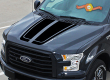 Hood Graphics Stripe Decal Sticker 5 for Ford F-150 2015-2016 2