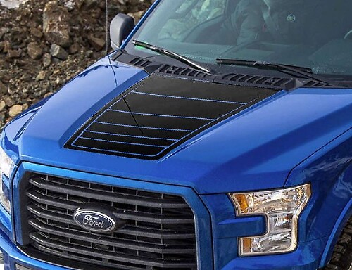 Hood Graphics Side Stripe Decal Sticker 3 for Ford F-150 2015-2016