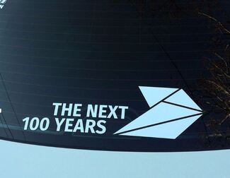 BMW Motorsport M Performance Next 100 Years window sticker decal graphics