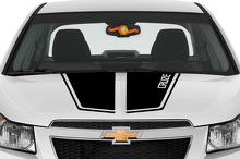 Rally Hood Stripes Vinyl Decal For Chevy Cruze 2011-2014 _2