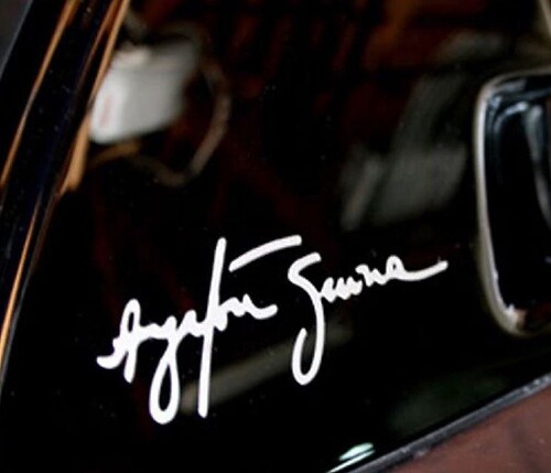 Ayrton Senna Signature Window Vinyl Decal Sticker