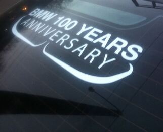 BMW Anniversary window sticker BMW MPower 100 Years Sticker decal