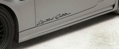 Limited Edition Vinyl Decal Sticker sport racing car emblem logo BLACK