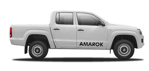 2X volkswagen AMAROK side vinyl body decal sticker emblem logo
