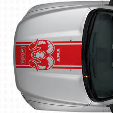 Hemi Custom Text Hood Stripe Vinyl Decal for Dodge Ram 1500 2500_4