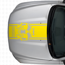 Hemi Custom Text Hood Stripe Vinyl Decal for Dodge Ram 1500 2500_6