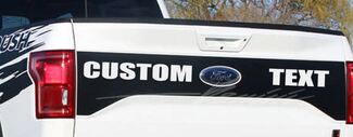 2015 2016 Ford F-150 F150 Tailgate Black Out Stripe Graphics Roush Style