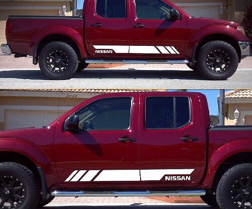 Decal Sticker Graphic Vinyl Stripe Kit For Nissan Frontier Navara Tailgate Guard