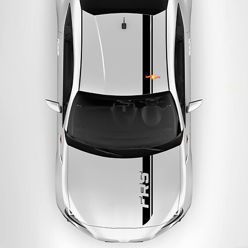 Dual Hood Roof Stripes Decals for Scion FR-S 1