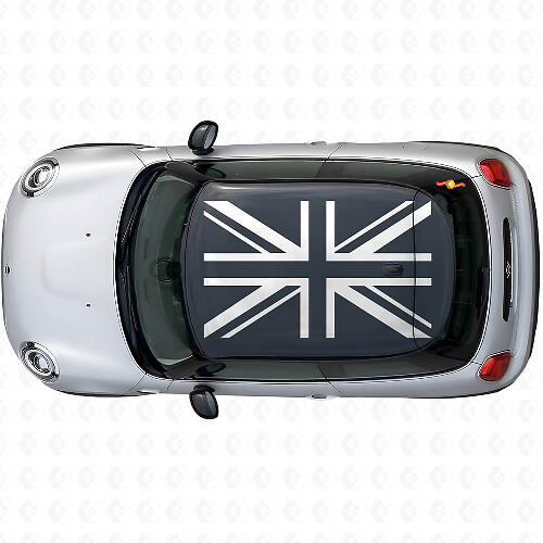 Union Jack British Flag Roof Vinyl Decal Set for MINI Cooper S JCW