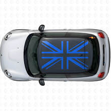 Union Jack British Flag Roof Vinyl Decal Set for MINI Cooper S JCW_2