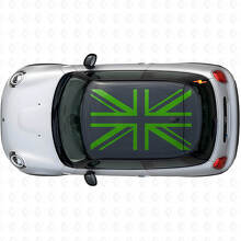 Union Jack British Flag Roof Vinyl Decal Set for MINI Cooper S JCW_3