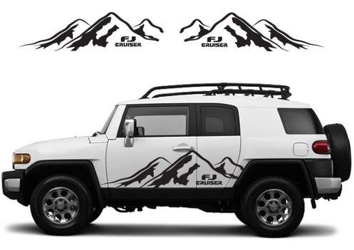 TOYOTA FJ CRUISER Mountain Decal Vinyl Side Door Graphics  16