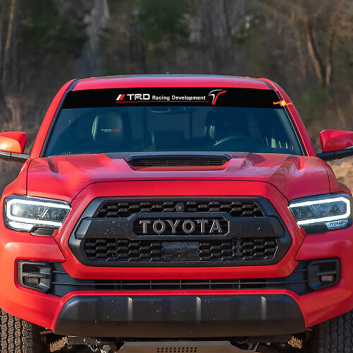 TRD Racing Development Stripe Windshield Vinyl Decal Sticker for Toyota Tundra