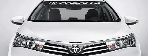 Corolla Windshield Banner Vinyl Decal for Toyota Corolla