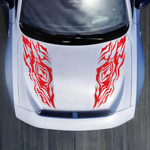 Hood Dual Trible Decal Sticker for Dodge Charger Electric 3