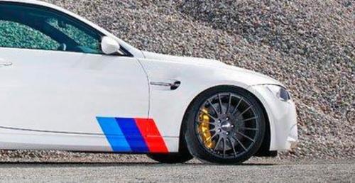 M Performance Side Door Stripe Vinyl Decal Kit for BMW 