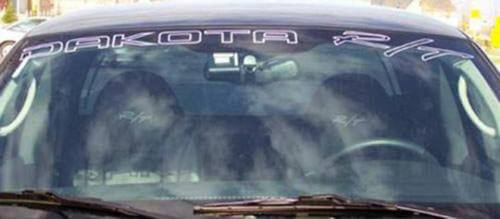 Dakota R/T Windshield Banner Vinyl Decal for Dodge Dakota