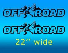 Off Road Hood Vinyl Decal Sticker Pair for Jeep Wrangler Rubicon Sahara JK TJ YJ JL Gladiator 2
