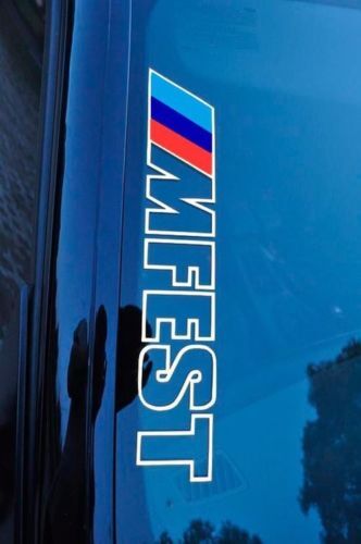 MFest Universal Vinyl Decal Sticker for BMW M3