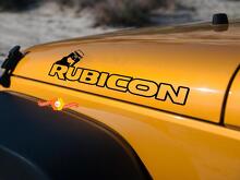 Hood Roll Vinyl Decals Stickers Pair for Jeep Wrangler Rubicon Sahara JK CJ TJ YJ 2