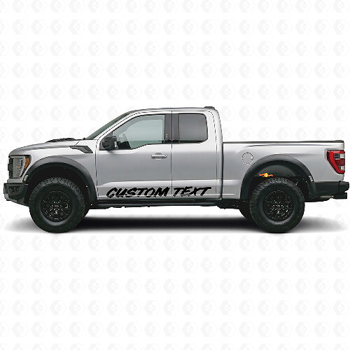 Personalized Inscription Side Vinyl Decals for Musclecar Super Duty