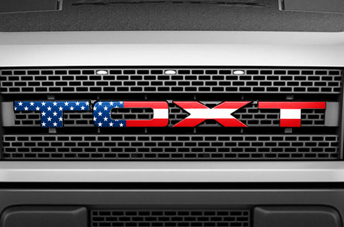 Grille Insert Stickers Decals American Flag Design for Musclecar truck power truck 2010-2014