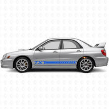 Custom Stripes Rocker Panel Vinyl Decal Kit for Suba Impreza 2002-07_2