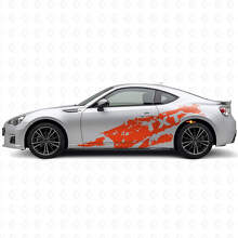 Mud Splash & Custom Text Side Vinyl Decal Kit for Suba BRZ_4